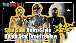 Stan Solo Retro Style Death Star Droids review  Star Wars  Toy Polloi [upl. by Nythsa]