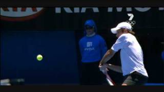 Fabrice Santoro  Twohanded Forehand Topspin [upl. by Cohin509]