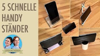 5 schnelle Smartphone Ständer DIY [upl. by Cattan709]