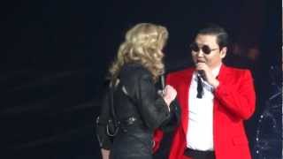 Madonna And Psy  MDNA Give It 2 Me  Gangnam Style  Music  Madison Square Garden [upl. by Ettezel70]