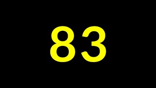 83 Second Countdown Timer With Sound Effect [upl. by Lynus]