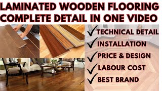 Laminated Wooden Flooring Rate Labour Cost l Installation Processwoodenflooring laminateflooring [upl. by Salamone]