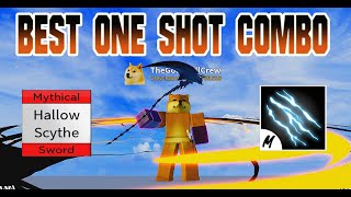 『Best One Shot Combo Hallow Scythe  Electric Claw』Bounty Hunting [upl. by Eicats928]