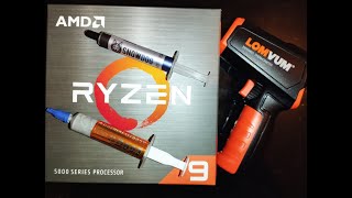 PASTA TÉRMICA SNOWDOG VS GD007  RYZEN 9 5900X COM 200W DE CONSUMO NO BLENDER [upl. by Hebert]