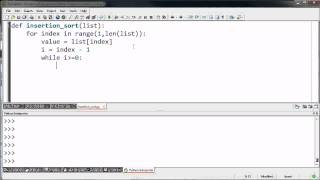 Insertion Sort in Python [upl. by Anaer348]