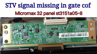 st3151a058 Panel repair32 inch led tv gate cof stv signal problemFind and how to repair [upl. by Asabi]