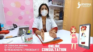 How To Consult A Gynaecologist Online  Dr Debalina Brahma Sparsha IVF Centre  Online Doctor Chat [upl. by Colon]