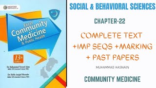 Social and Behavioral Sciences  Community Medicine Lecture  Community Medicine Lecture MBBS [upl. by Aliber881]