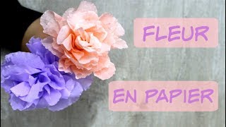 Fleur en Papier Crépon très facile [upl. by Airehc]