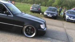 Mercedes Benz SKlasse w140 42 V8 drift burnout [upl. by Esilenna]