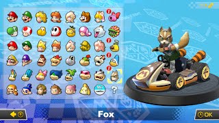 What if you play Fox McCloud in Mario Kart 8 Deluxe DLC Courses 4K [upl. by Moseley]