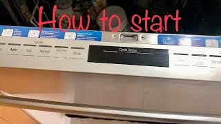 How to start a Bosch dishwasher Super Silence Plus [upl. by Orwin]