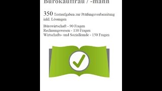 Bürokauffrau mann  5 Prüfungsfragen für die Abschlussprüfung [upl. by Aliekahs367]