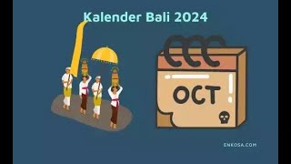 Kalender Bali Oktober 2024 PDF Lengkap [upl. by Ennovehc105]