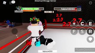 Insane clutch Roblox Boxing league [upl. by Odrude896]