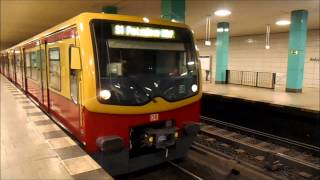 SBahn Berlin  Züge im SBahnhof Anhalter Bahnhof HD [upl. by Assilym]