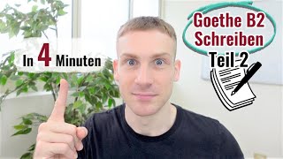 Goethe B2 Schreiben Teil 2  Quick and Easy Guide Subtitles [upl. by Tevlev]