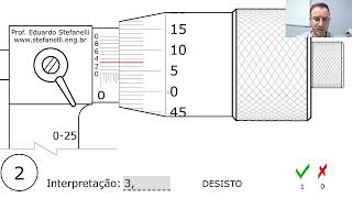 Micrômetro Milesimal  Leitura de Medição [upl. by Ahseym]