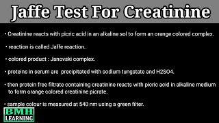 Jaffes Test For Serum Creatinine  Estimation Of Creatinine By Jaffes Method [upl. by Curry]