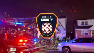 Radio Transmissions  Scene videos and a response video for Unions 1st Alarm Attic Fire on 9624 [upl. by Lot]