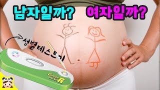 뱃속의 아기 성별맞추는 성별테스트기는 정말 남 여 맞출수 있을까  임산부 초음파 얼굴 공개 boy or girl gender test  보라미패밀리 BoramiFamily [upl. by Oralie750]