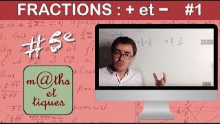 Effectuer des additions et soustractions de fractions 1  Cinquième [upl. by Nohsauq]