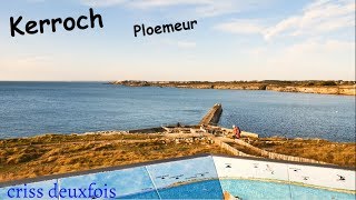 Ploemeur  Petit Port de Kerroch  Belvédère  4K  Littoral  Digue  Morbihan  Bretagne  France [upl. by Wiener38]