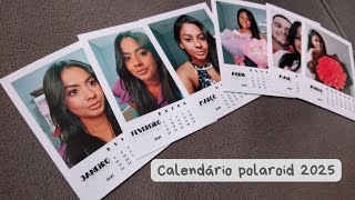 Calendário 2025 no formato polaroid  ARQUIVO DIGITAL [upl. by Aurthur]