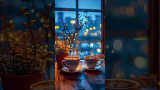 Peaceful Night Bossa Nova Jazz 🎼Unwind with Two Cups of Coffee by the Window and Relaxing Bossa Nova [upl. by Reddin799]