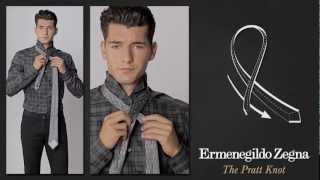 How to Tie a Pratt Knot  Ties Around the World  The Knots  Ermenegildo Zegna [upl. by Lanam]