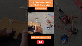 How To Make Long Range Antena For Nrf24L01 Transmitter and Reciver at homeArduino projects shorts [upl. by Decker]