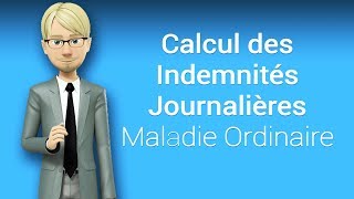 Calcul des indemnités journalières pour la maladie ordinaire ORION Contrôle médical employeur [upl. by Eyssej]