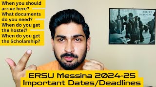 ERSU Messina Scholarship 202425 Deadlines  Study in Italy on Scholarship  Rahat Khan [upl. by Roley]