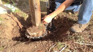 How to remove a fence post [upl. by Oicneserc]