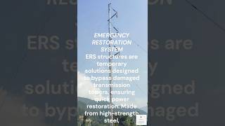 Emergency Restoration SystemERS transmission electrical tower 132kv highvoltage powersupply [upl. by Estis]