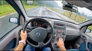 2005 Fiat Panda  11 54HP  POV Test Drive 1315 Joe Black [upl. by Egedan]