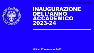 Inaugurazione anno accademico 202324 dellUniversità di Udine [upl. by Odnanreh]