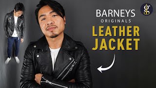 ASOS BARNEYS ORIGINALS Biker Jacket Review Best Leather Jacket Series [upl. by Caril935]