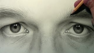 Self Portrait Eyes Drawing Time Lapse [upl. by Nahshon]