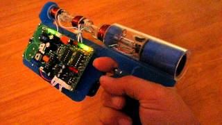 3 Stage Coilgun Pistol Using Emag Controller Kit [upl. by Kcirred]