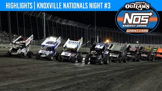 World of Outlaws NOS Energy Drink Sprint Cars Knoxville Raceway August 12 2022  HIGHLIGHTS [upl. by Osnerol955]