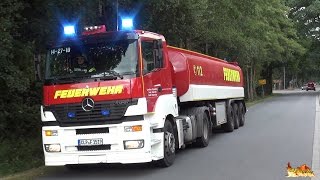 GTLF 30000 zu Großeinsatz Wachausfahrt Feuerwehr Lastrup  Anfahrten FW LK Cloppenburg  RD [upl. by Yasnil]