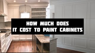 How much does it cost to paint cabinets [upl. by Letnwahs592]