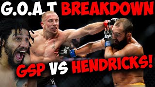 GSP vs Hendricks GOAT Fight Reaction  Coach Kajan Johnson [upl. by Aihsirt16]