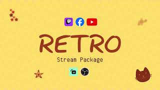 Retro OS Overlay  Retro Colorful amp Cute Overlay for Twitch [upl. by Delp]