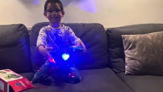 Wow Aidan’s new deform dinosaur with sounds lights and cool dance moves AidansAdventures2023 [upl. by Sulohcin852]