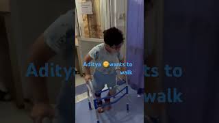 Aditya 🌞hypertonia high muscle tone walking disability motivation love physiotherapy song [upl. by Nina]