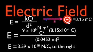 Electric Field 2 of 3 Calculating the Magnitude and Direction of the Electric Field [upl. by Danna]