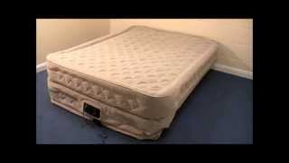 Intex QueenSize Supreme AirFlow Airbed with BuiltIn Pump [upl. by Elleirad]