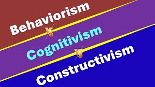 Difference among  Behaviorism Cognitivism and Constructivism  UGCNET Aspirants [upl. by Mercorr651]